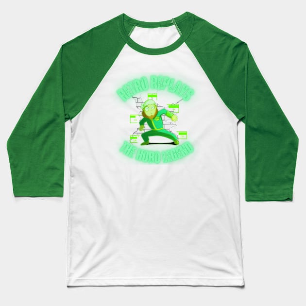 Retro Replays Baseball T-Shirt by Hobo Legend